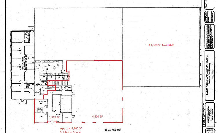 TI Floor Plan with sublease space